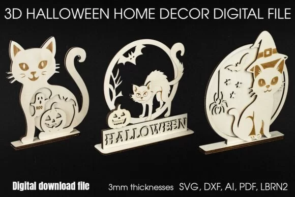 3D-Halloween-Cat-Decor