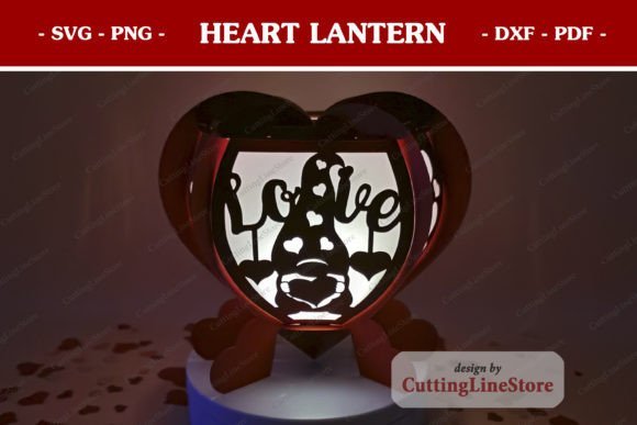 3D Heart Lantern 88983120 Creativo Digital