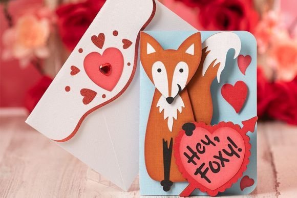 Foxy Valentine Card 65008823 Creativo Digital