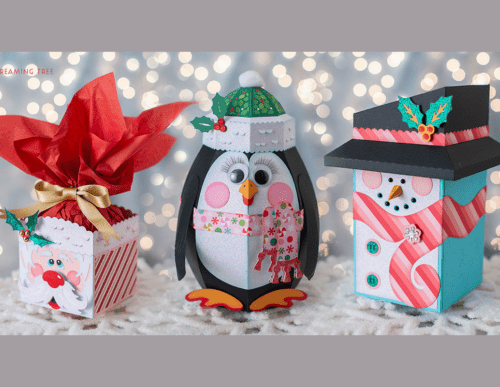 Happy Holiday Gift Boxes SVG 130451259 Creativo Digital