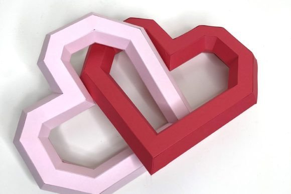 Interlinked Heart Paper Sculpture 32667291 Creativo Digital