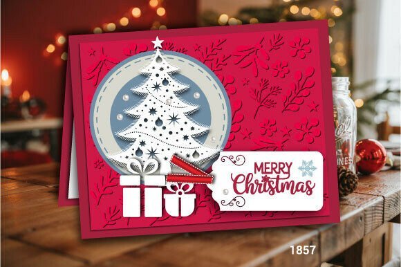 Multilayer Christmas Gift Card SVG 136008697 Creativo Digital