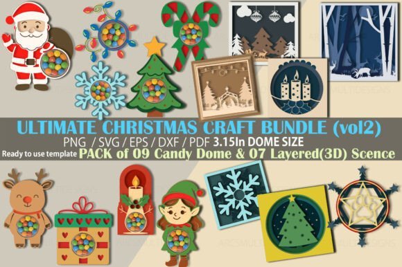 Ultimate Christmas Craft Bundle 135584861 Creativo Digital