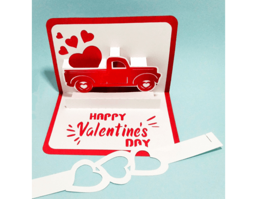 Valentines Day Truck PopUp Card 89870794 Creativo Digital