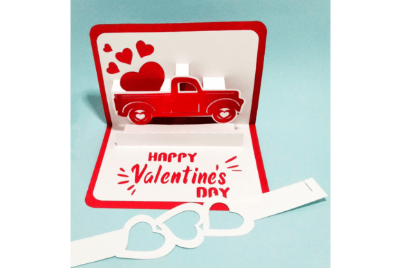 Valentines Day Truck PopUp Card 89870794 Creativo Digital