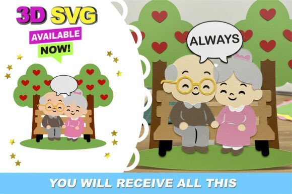 Always Love Cake Topper 3D 140287864 Creativo Digital