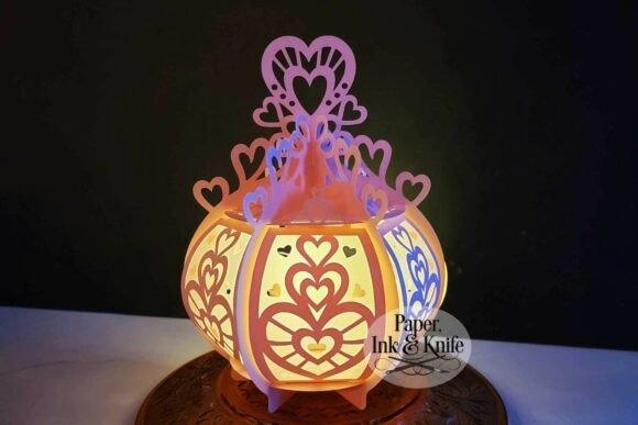 Hearts 3D Paper Lantern 140021120 Creativo Digital