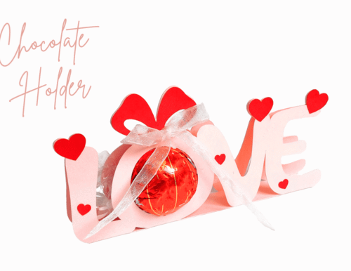 LOVE Chocolate Holder With Hearts 139433743 Creativo Digital