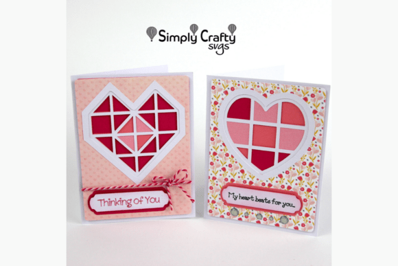 Layered Heart Card SVG Set 139900439 Creativo Digital