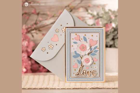 Love In Bloom Card SVG 129228411 Creativo Digital