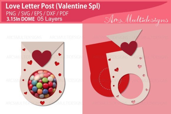 Love Letter Candy Dome Holder 139493185 Creativo Digital