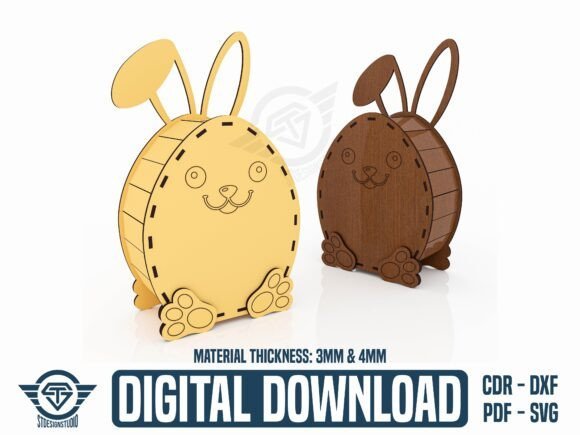 Alcancia De Pascua Con Forma De Conejo Creativo Digital