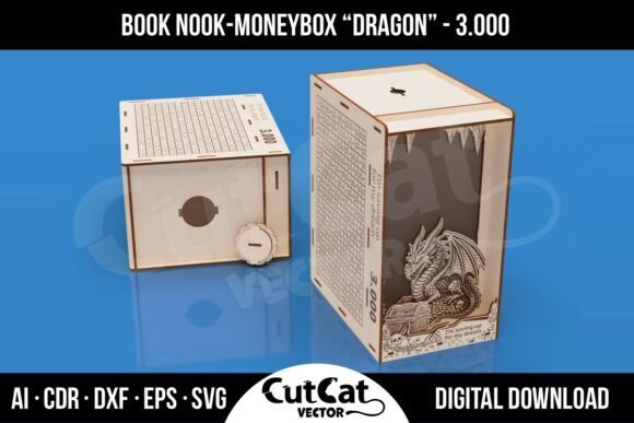 Hucha Book Nook Dragon 3000 Creativo Digital
