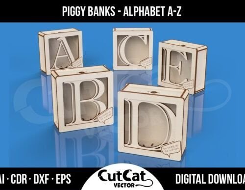 Hucha Con Alfabeto De La A Z Creativo Digital