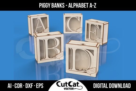 Hucha Con Alfabeto De La A Z Creativo Digital