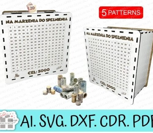 hucha-con-crucigrama-creativo-digital Hucha Con Crucigrama Creativo Digital