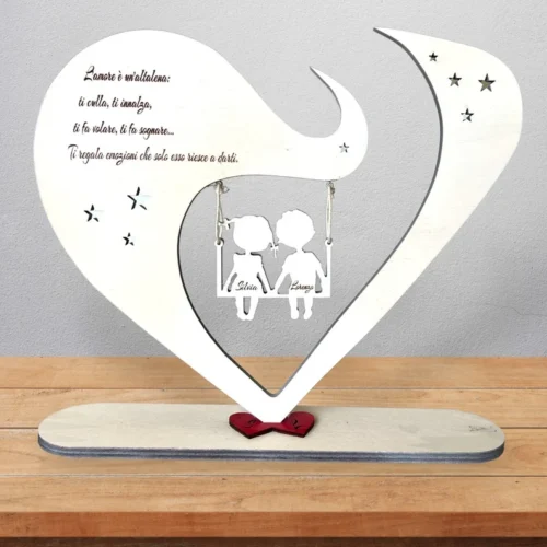 Columpio Laser Del Corazon Creativo Digital