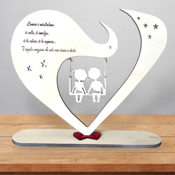 Columpio Laser Del Corazon Creativo Digital