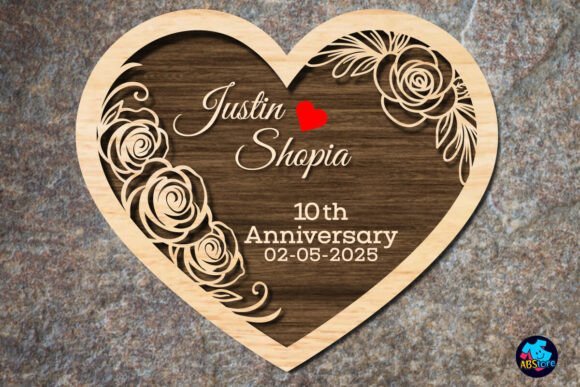 Forma De Corazon Para Aniversario De Bodas Creativo Digital