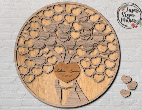 libro-de-visitas-de-boda-arbol-de-corazones-creativo-digital Libro De Visitas De Boda Arbol De Corazones Creativo Digital