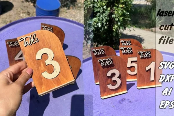 Numero De Mesa De Boda Creativo Digital