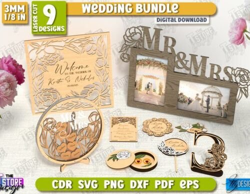 Paquete De Decoracion Para Bodas Creativo Digital