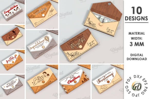 Paquete De Sobres De Dinero Creativo Digital