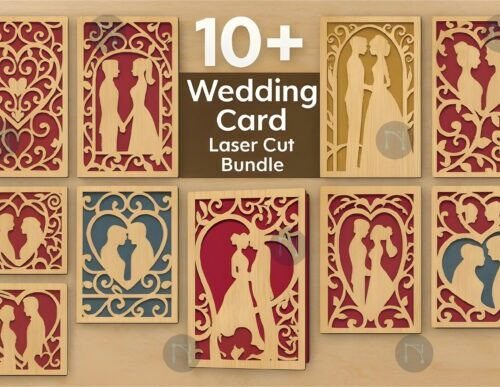 Paquete Elegante De Tarjetas De Boda Creativo Digital