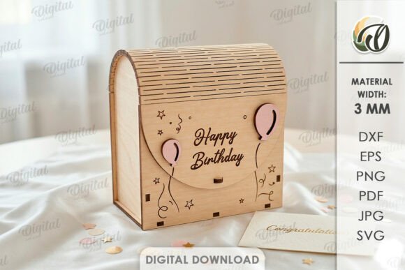 3D Gift Box Laser Cut 147381506 Creativo Digital