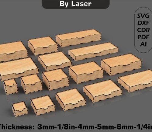 Laser Cut Box With Flip 99394318 Creativo Digital