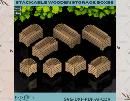Stackable Boxes SVG 209 118424463 Creativo Digital