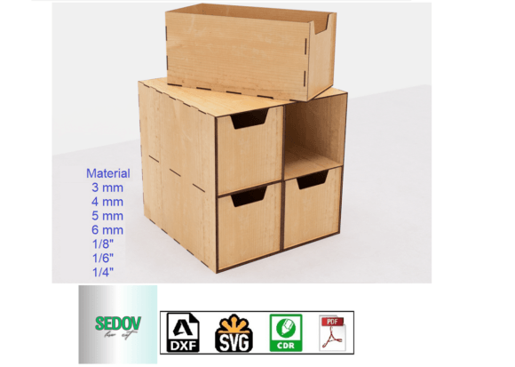 Archivador Con 4 Cajones Creativo Digital