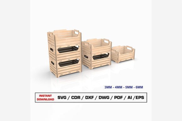 Caja De Almacenamiento Apilable 4 Creativo Digital