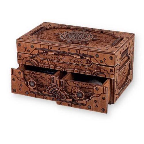 caja-de-almacenamiento-de-tarjetas-de-madera-creativo-digital Caja De Almacenamiento De Tarjetas De Madera Creativo Digital