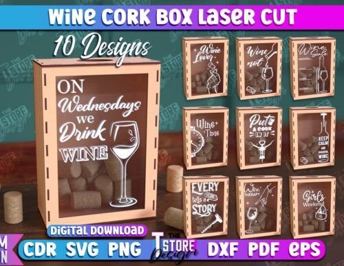 caja-de-corcho-de-vino-creativo-digital Caja De Corcho De Vino Creativo Digital