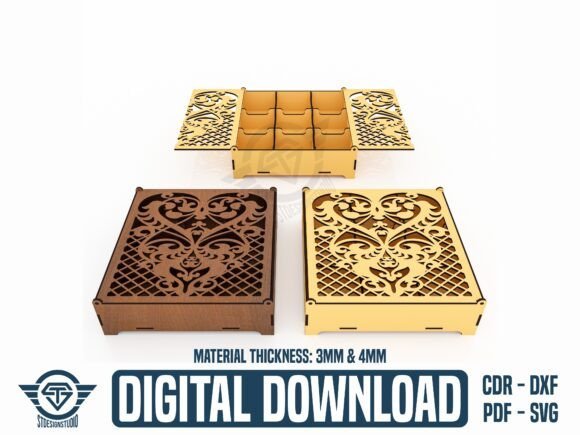 Caja De Doble Tapa Creativo Digital