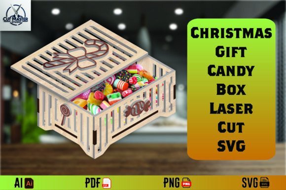 Caja De Dulces Para Regalo De Navidad Creativo Digital