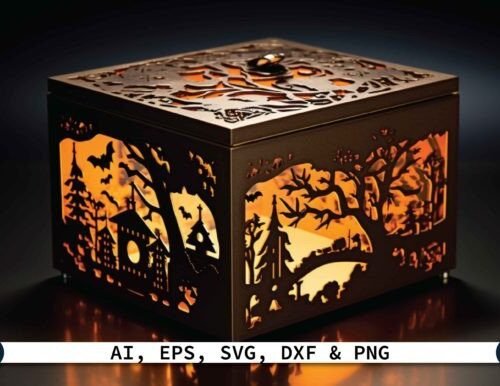 Caja De Halloween Creativo Digital