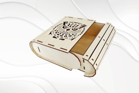 Caja De Joyeria Con Patron De Buho Creativo Digital