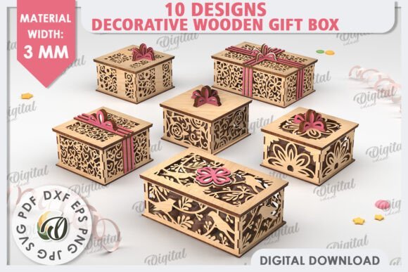 Paquete De Cajas De Regalo 4 Creativo Digital