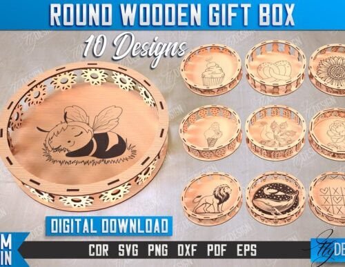 paquete-de-cajas-de-regalo-de-madera-redondas-creativo-digital Paquete De Cajas De Regalo De Madera Redondas Creativo Digital