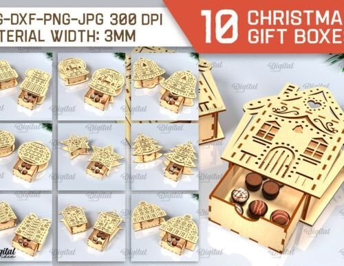 paquete-de-cajas-de-regalo-de-navidad-creativo-digital Paquete De Cajas De Regalo De Navidad Creativo Digital