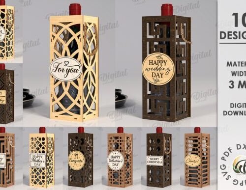 paquete-de-cajas-de-regalo-para-botellas-de-vino-creativo-digital Paquete De Cajas De Regalo Para Botellas De Vino Creativo Digital