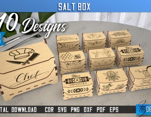 Paquete De Cajas De Sal Creativo Digital