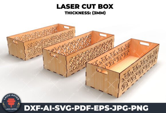 Paquete De Cajas Decorativas 3 Creativo Digital