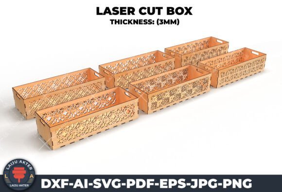 Paquete De Cajas Decorativas 4 Creativo Digital