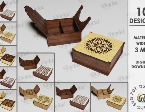 Paquete De Cajas Decorativas 7 Creativo Digital