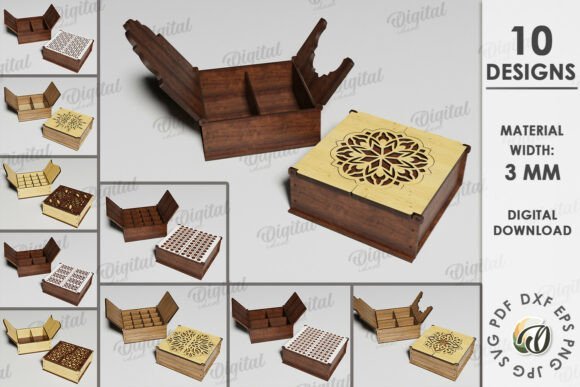 Paquete De Cajas Decorativas 7 Creativo Digital