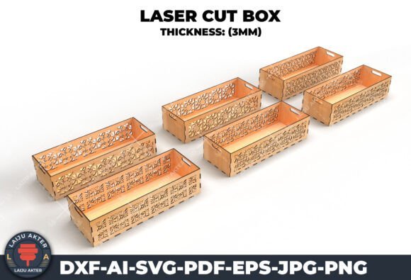 Paquete De Cajas Decorativas Creativo Digital