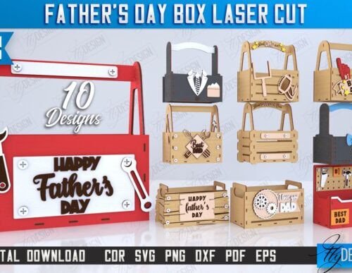 Paquete De Cajas Para El Dia Del Padre Creativo Digital